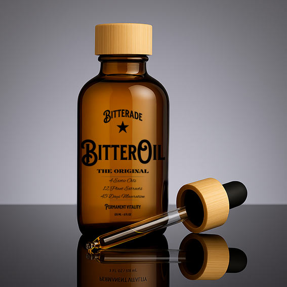 original bitter oil skin elixir bottle natural botanical skin elixir slow infused herbal skincare oil 12 botanical extract oil bitterade bitter oil original premium natural face and body oil non greasy botanical oil clean botanical skin nourishment