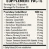 bitter pill supplements facts label